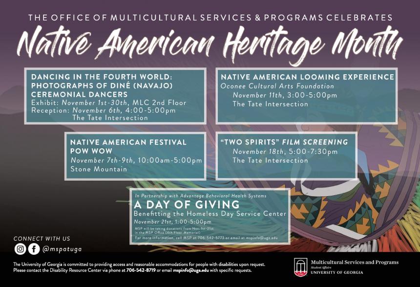 Native American Heritage Month Flyer