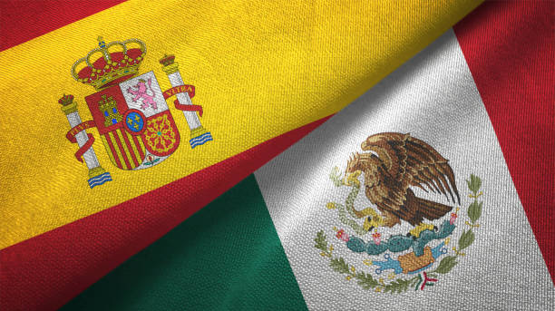 Spanish and Mexican flag.