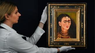 The work broke the record for the highest price paid for a Latin American artwork at auction