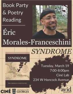 Reading and Conversation: Éric Morales-Franceschini - Event Flyer