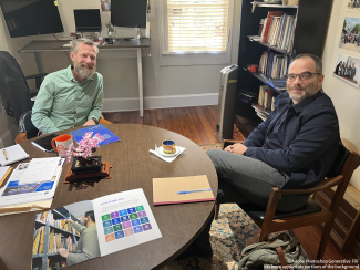 Dr. Chad Howe and Dr. Ariel Wilkis meet at LACSI