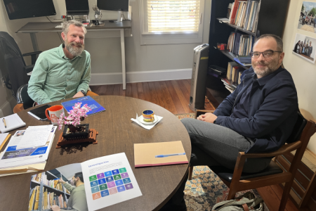 Dr. Chad Howe and Dr. Ariel Wilkis meet at LACSI